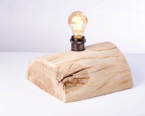 lampka nocna dębowa