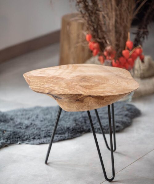 meble loftowe, stolik kawowy drewno naturalne