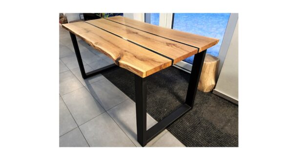 biurko dębowe, stół dębowy, biurko drewniane