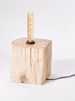 Lampka z drewna