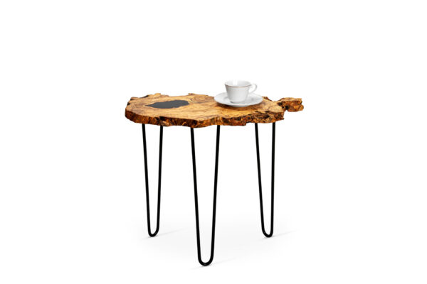 stolik kawowy z drewna oliwnego