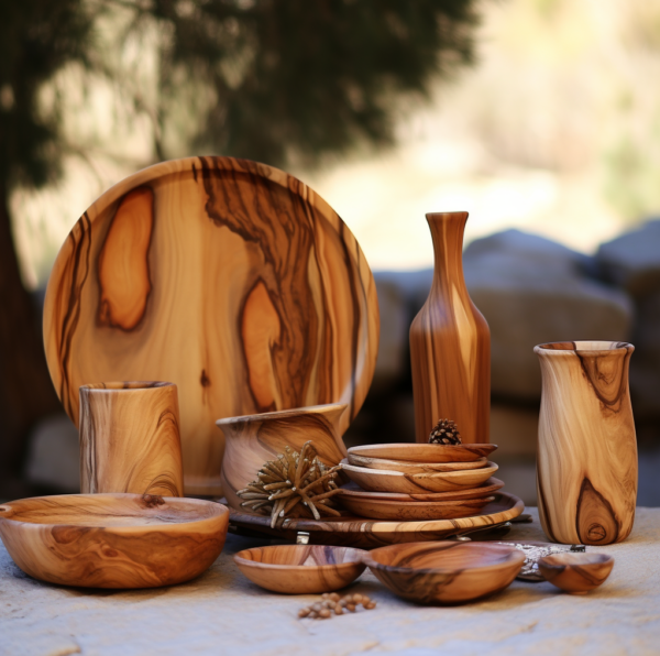 produkty z drewna oliwnego