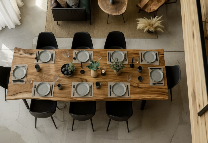 Meble z naturalnego drewna do restauracji, hoteli i biur